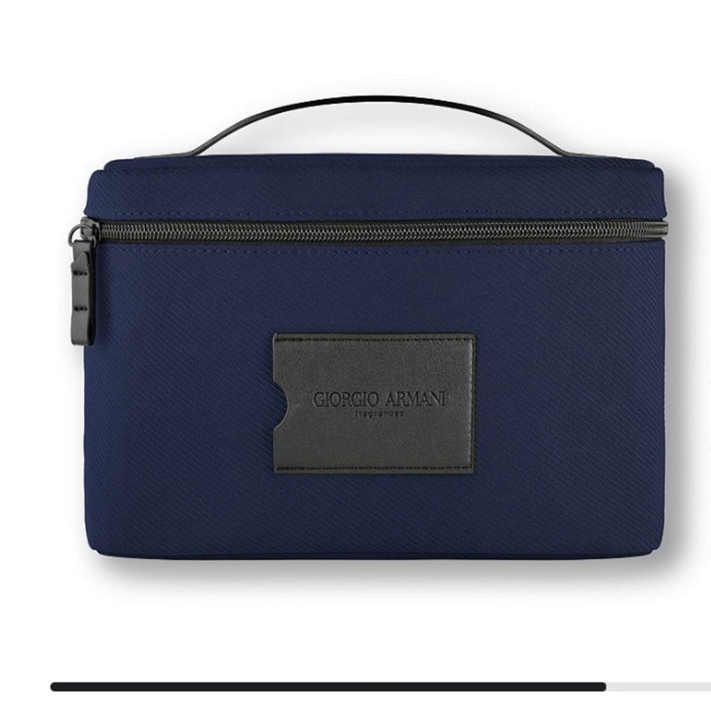Giorgio armani Men cosmetic beauty bag pouch only navy